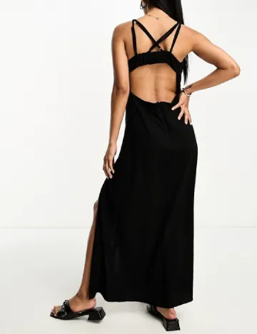 Rochie lunga ASOS, negru Negru