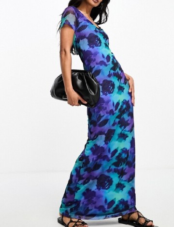 Rochie lunga ASOS, albastru