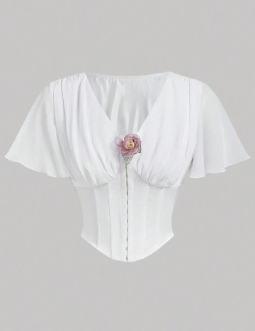 Top SHEIN, alb