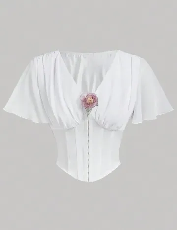 Top SHEIN, alb