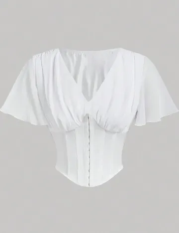Top SHEIN, alb