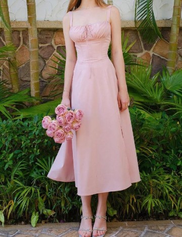 Rochie medie SHEIN, roz