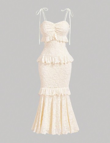 Rochie medie SHEIN, crem