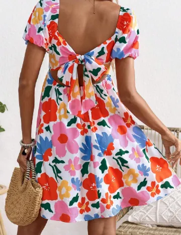 Rochie scurta SHEIN Maternity, floral print