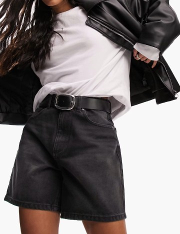 Pantaloni scurti ASOS, negru