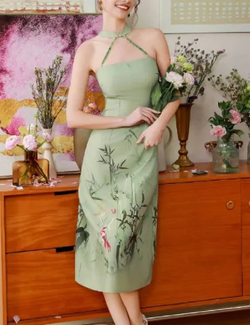 Rochie medie SHEIN, verde