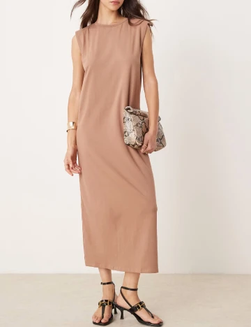 Rochie medie New look, maro Maro