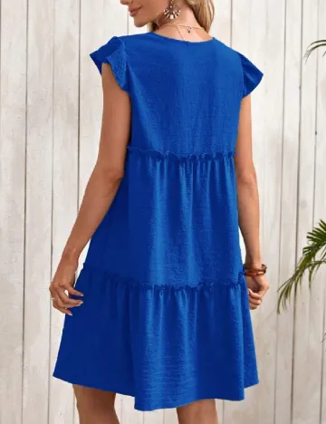 Rochie scurta Emery Rose, albastru Albastru