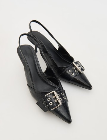 Pantofi Reserved, negru