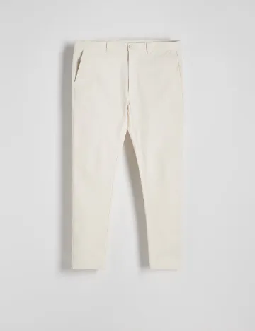 Pantaloni Reserved, crem