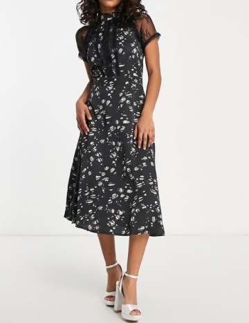 Rochie medie Liquorish, negru