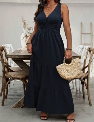 Rochie lunga SHEIN CURVE, albastru Albastru