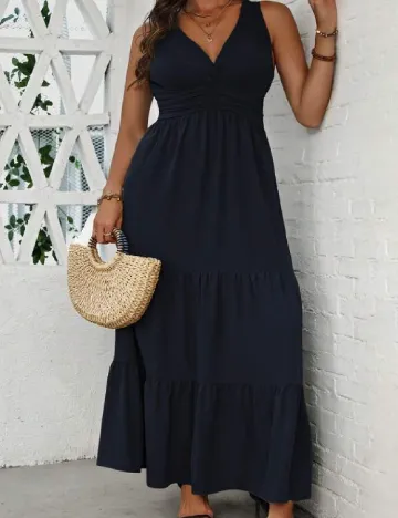 Rochie lunga SHEIN CURVE, albastru Albastru