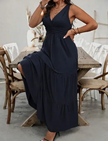 Rochie lunga SHEIN CURVE, albastru Albastru