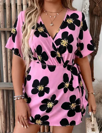 Salopeta SHEIN CURVE, roz Roz