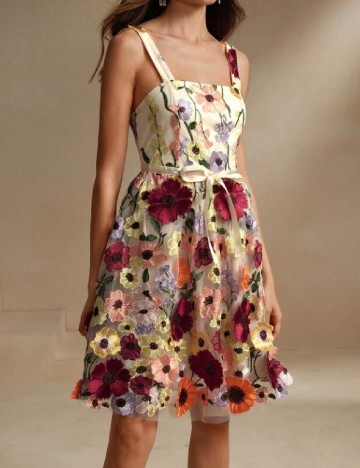 Rochie scurta Anewsta, floral print