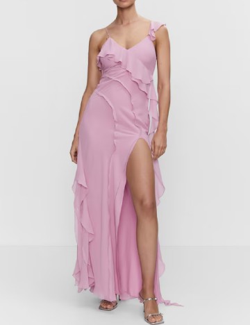 Rochie lunga Mango, roz