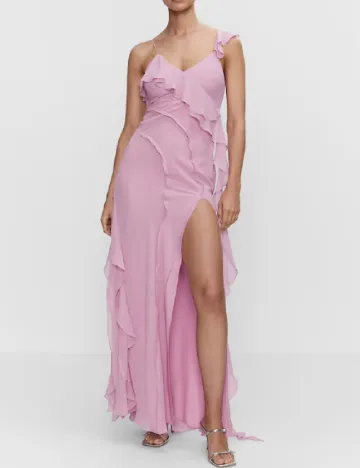 Rochie lunga Mango, roz