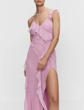 Rochie lunga Mango, roz