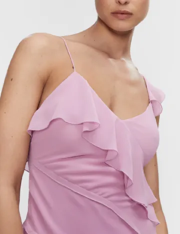 Rochie lunga Mango, roz