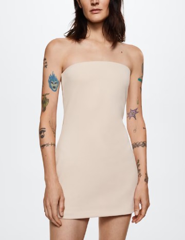 Rochie scurta Mango, crem