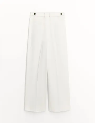 Pantaloni Zara, alb