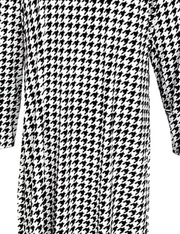 Cardigan SHEIN CURVE, alb/negru