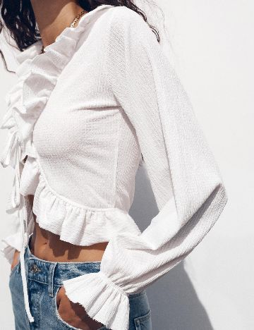 Top Zara, alb