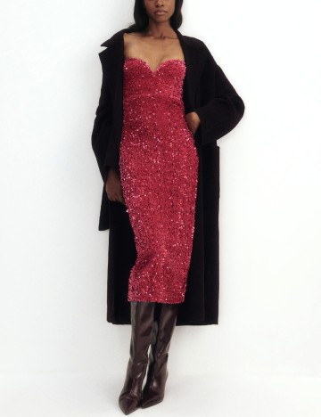 Rochie medie Reserved, roz
