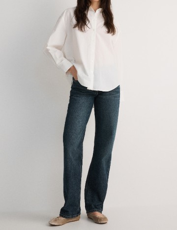 Camasa Oversize Reserved, ecru