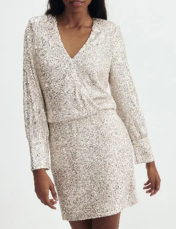 Rochie scurta Reserved, crem
