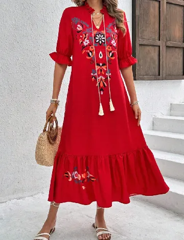 Rochie medie SHEIN, rosu Rosu