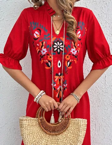 Rochie medie SHEIN, rosu Rosu
