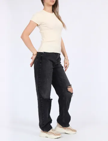 Tricou Vero Moda, crem