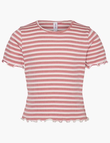 Tricou Vero Moda Kids, roz