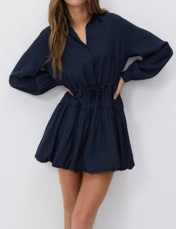 Rochie scurta Reserved, bleumarin inchis