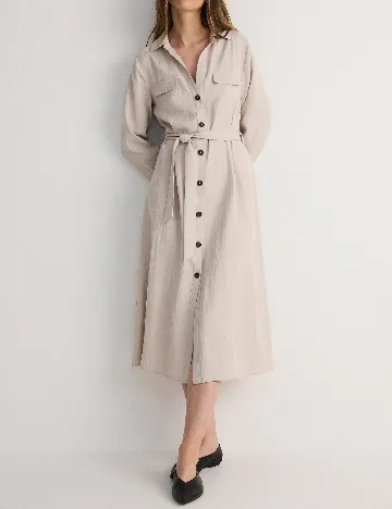 Rochie medie Reserved, crem Crem