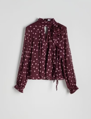 Bluza Reserved, visiniu