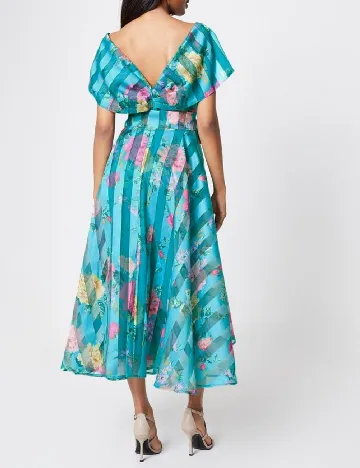 Rochie medie model PETITE Coast, turcoaz