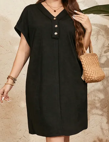 Rochie scurta SHEIN CURVE, negru Negru
