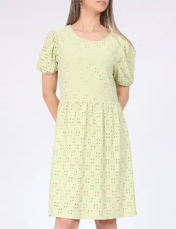 Rochie scurta Pieces, verde Verde