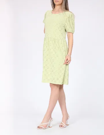 Rochie scurta Pieces, verde Verde