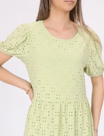 Rochie scurta Pieces, verde Verde
