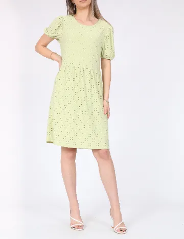 Rochie scurta Pieces, verde Verde