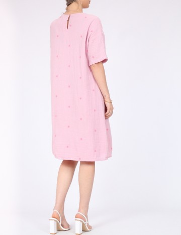 Rochie scurta Pieces, roz