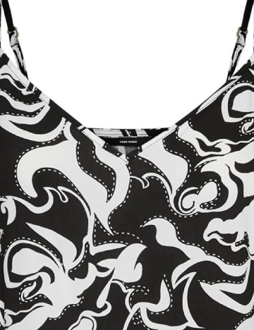 Maiou Vero Moda, alb/negru