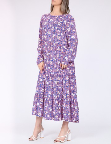 Rochie medie Pieces, mix culori