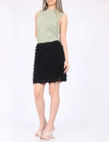 Fusta Pieces, negru Negru