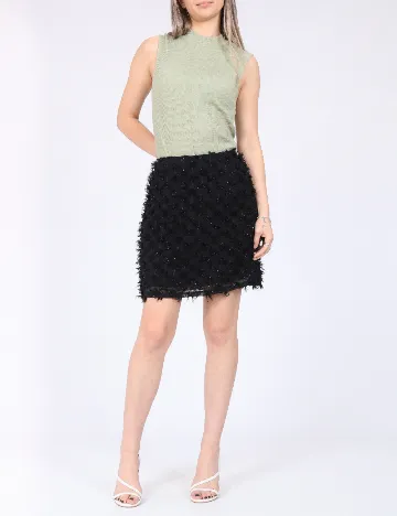 Fusta Pieces, negru Negru
