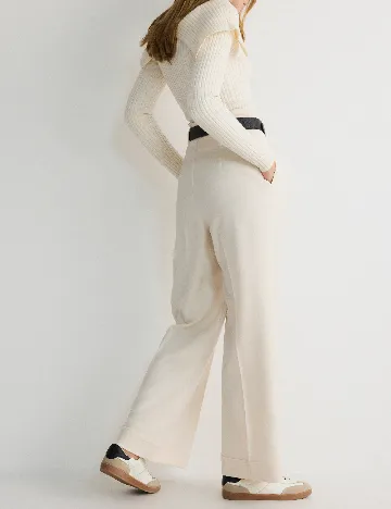 Pantaloni Reserved, crem